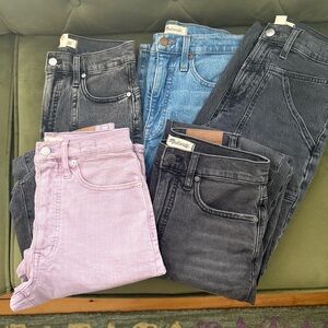Lot of 5 Madewell Jeans in size 25